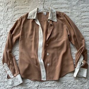 Tan and Cream Shirt